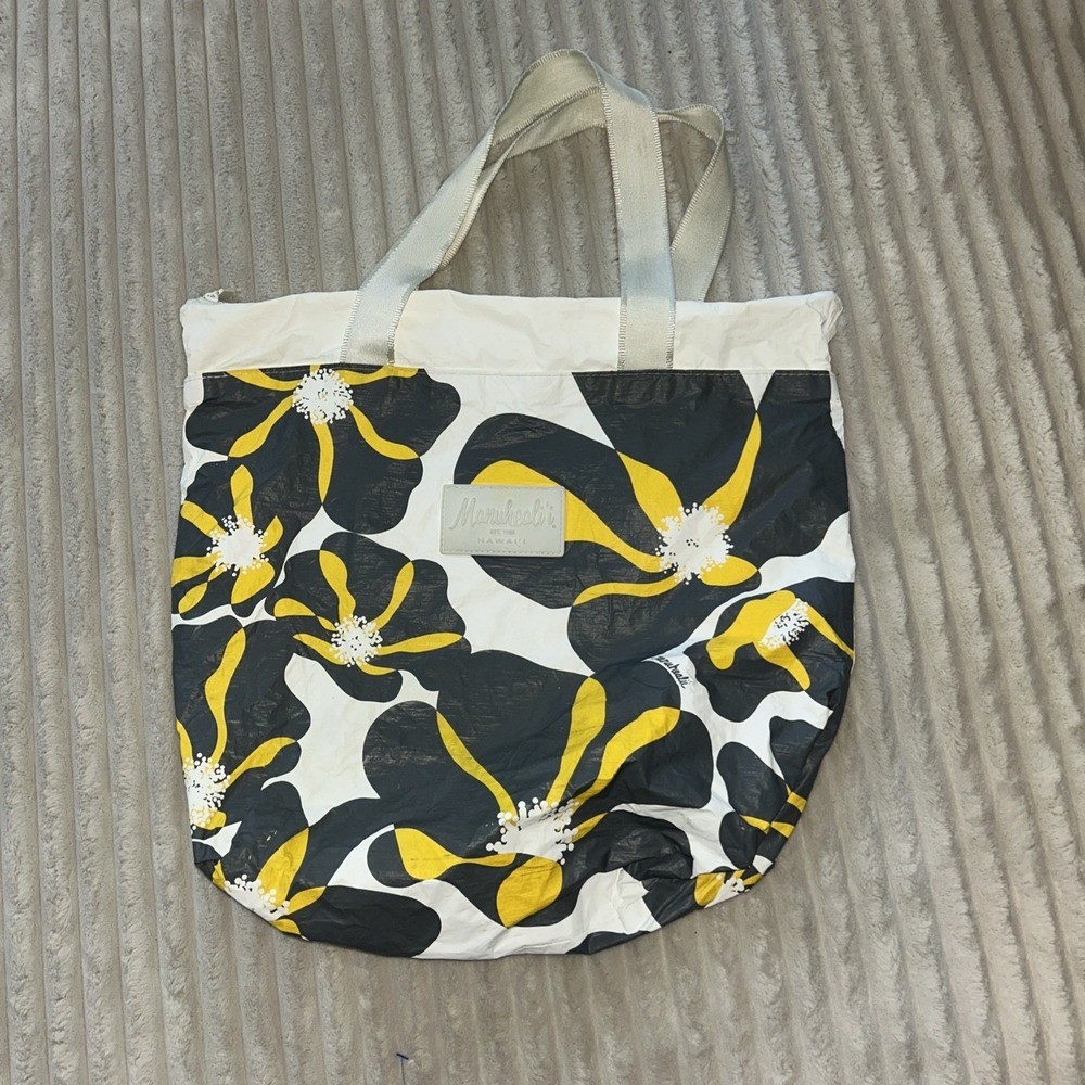 Aloha Collection reversable Day Tripper Oahu Ilima Travel Bag, Citrus/white